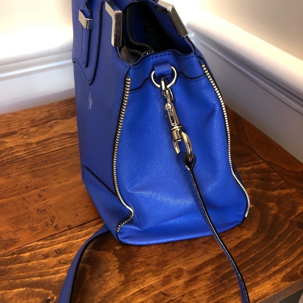 Rebecca Minkoff Amorous Blue Leather Satchel - Picture 3 of 4